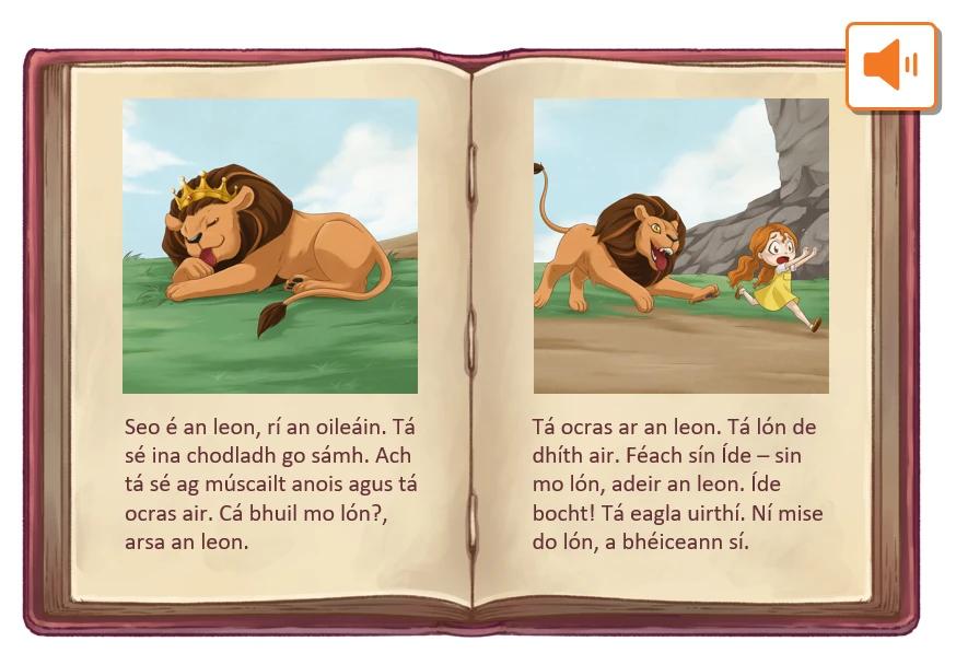 Comhéadan scéalleabhair idirghníomhaigh Céim 4